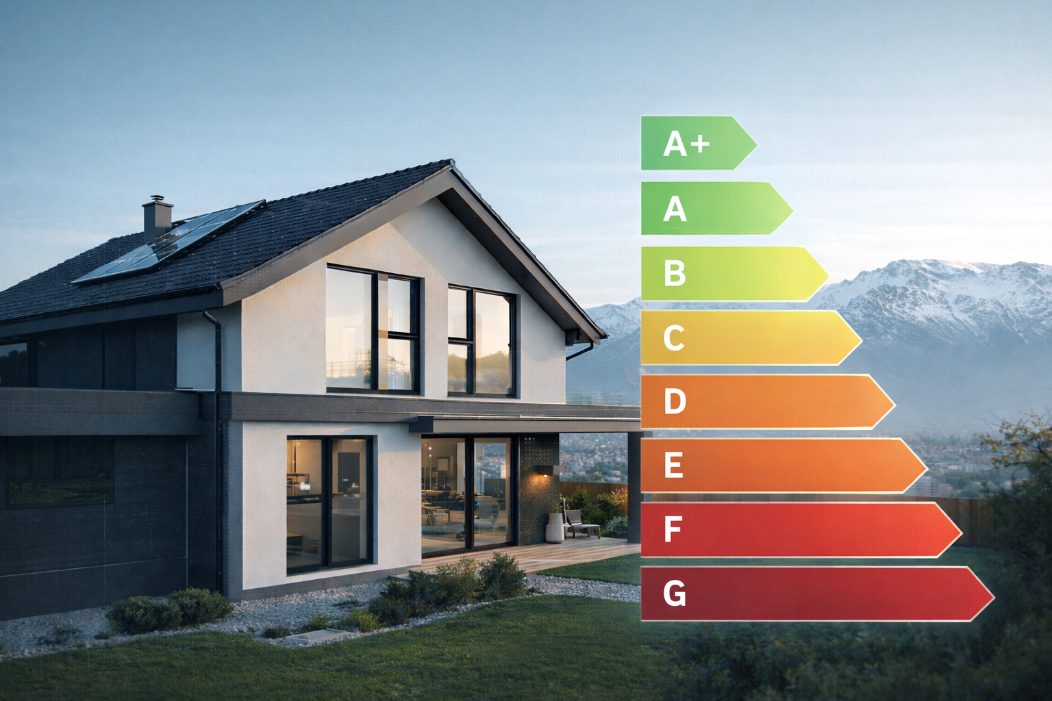 Escala de eficiencia energética aplicada a vivienda