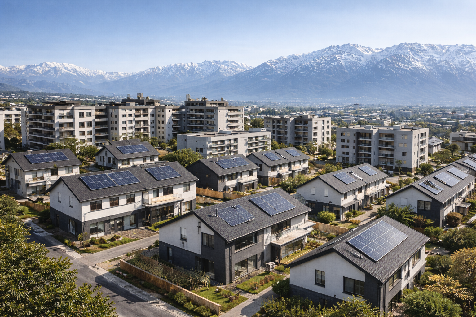 Proyecto habitacional con cumplimiento térmico en Chile